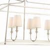 2249-PN Libby Langdon Sylvan 8 Light Linear Chandelier | Alternate Image