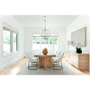 Crystorama Sylvan 42'' Linear Chandelier in Polished Nickel - Lifestyle View