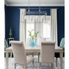 Crystorama Sylvan 42'' Linear Chandelier in Polished Nickel - Lifestyle View