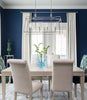 2249-PN Libby Langdon Sylvan 8 Light Linear Chandelier | Lifestyle Image