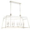 2249-PN_NOSHADE Sylvan 8 Light Linear Chandelier | Alternate Image