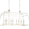 2249-PN_NOSHADE Sylvan 8 Light Linear Chandelier | Alternate Image