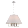 Crystorama-OPEN-BOX Libby Langdon Westwood 6 Light Chandelier in Polished Nickel - Front View