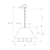 Crystorama Westwood 24'' Chandelier - Product Dimensions