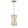 Crystorama Jennings 6.25'' Pendant in Aged Brass - Additional View