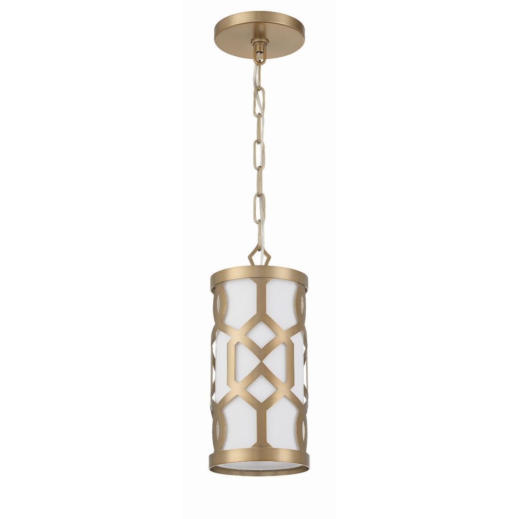 Crystorama Jennings 6.25'' Pendant in Aged Brass - Additional View