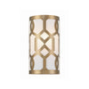 Crystorama Jennings 6.5'' Sconce in Aged Brass - Front View