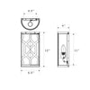 Crystorama Jennings 6.5'' Sconce - Product Dimensions