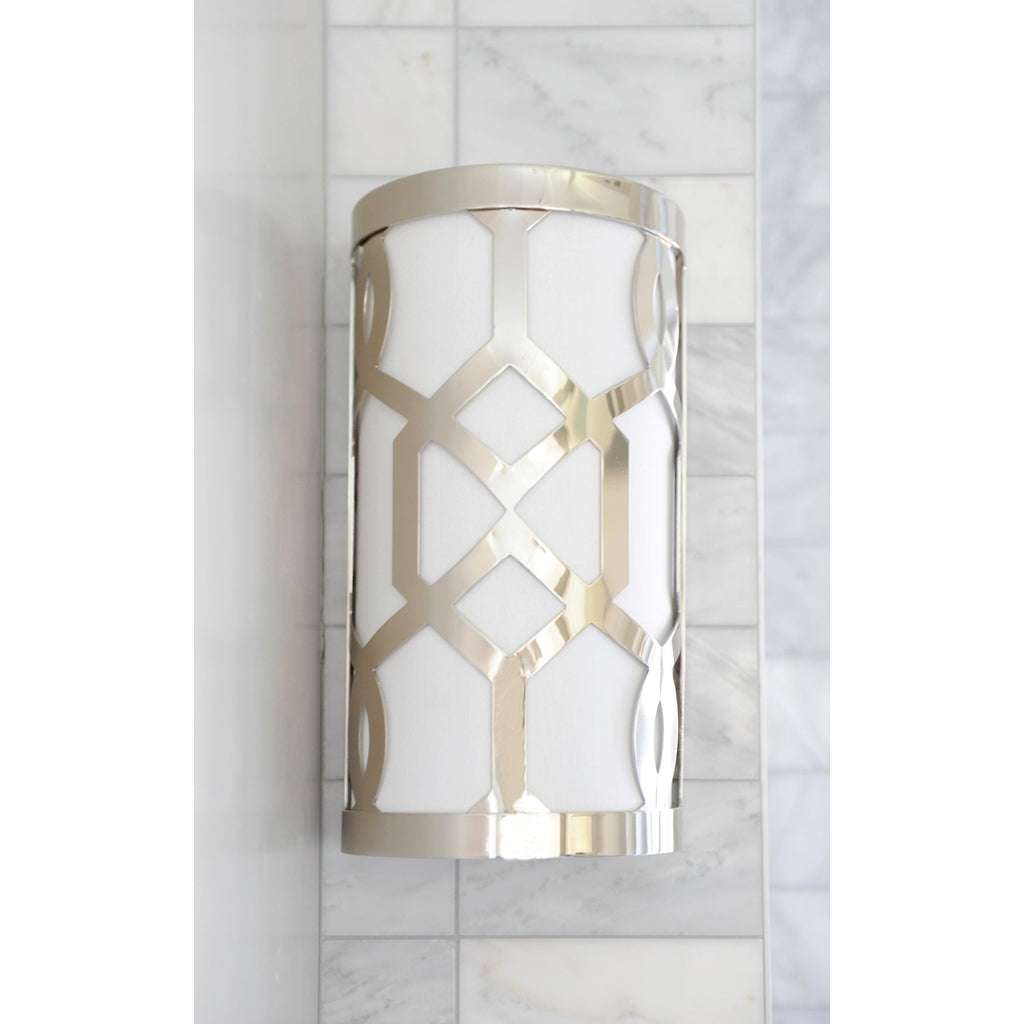 Crystorama Jennings 6.5'' Sconce in Polished Nickel - Lifestyle View