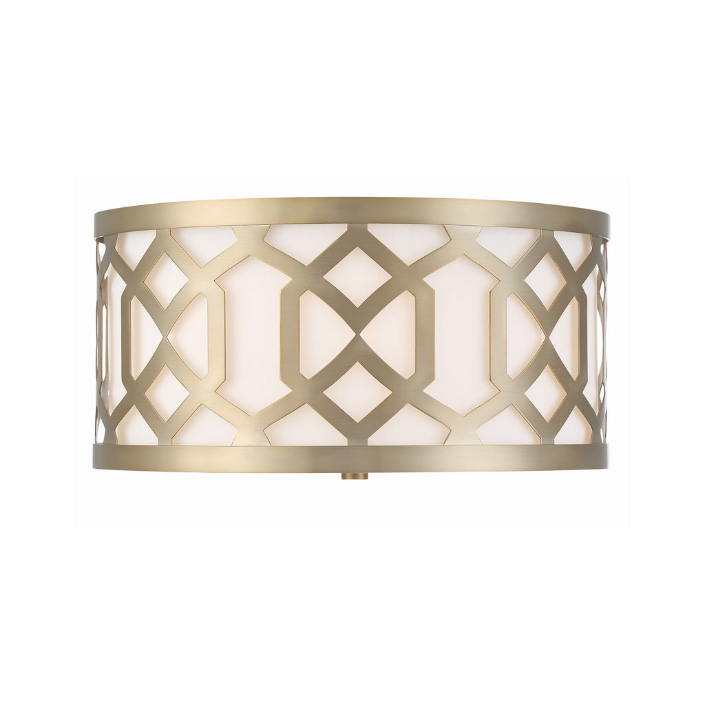 Crystorama Jennings 16.25'' Flush Mount in Aged Brass - Additional View