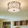 Crystorama Jennings 16.25'' Flush Mount in Aged Brass - Lifestyle View