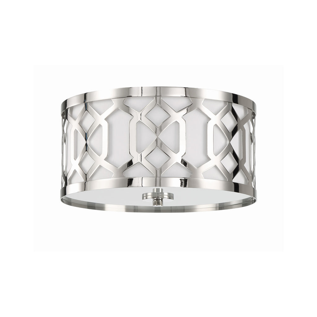 Crystorama Jennings 16.25'' Flush Mount in Polished Nickel - Additional View