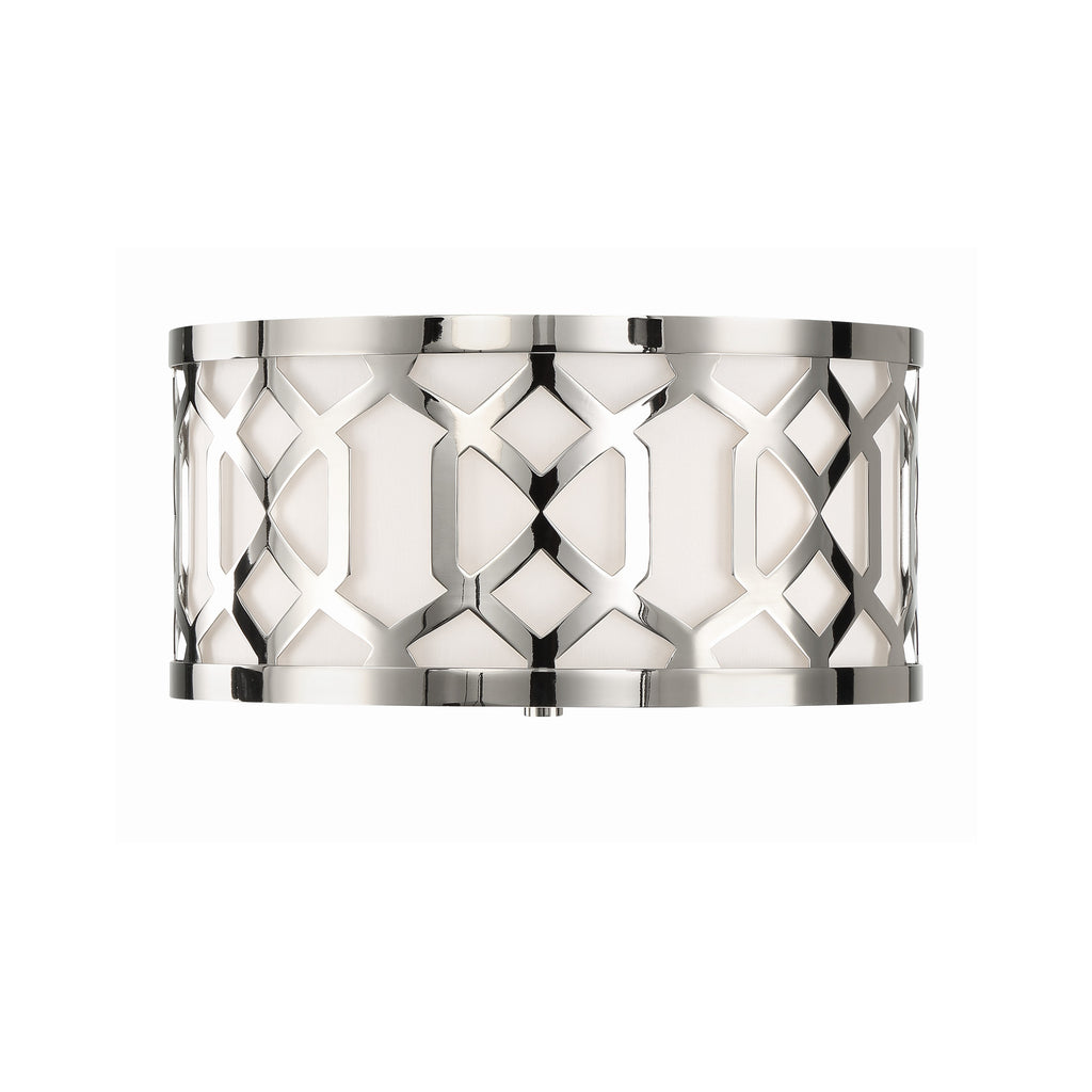 Crystorama Jennings 16.25'' Flush Mount in Polished Nickel - Additional View
