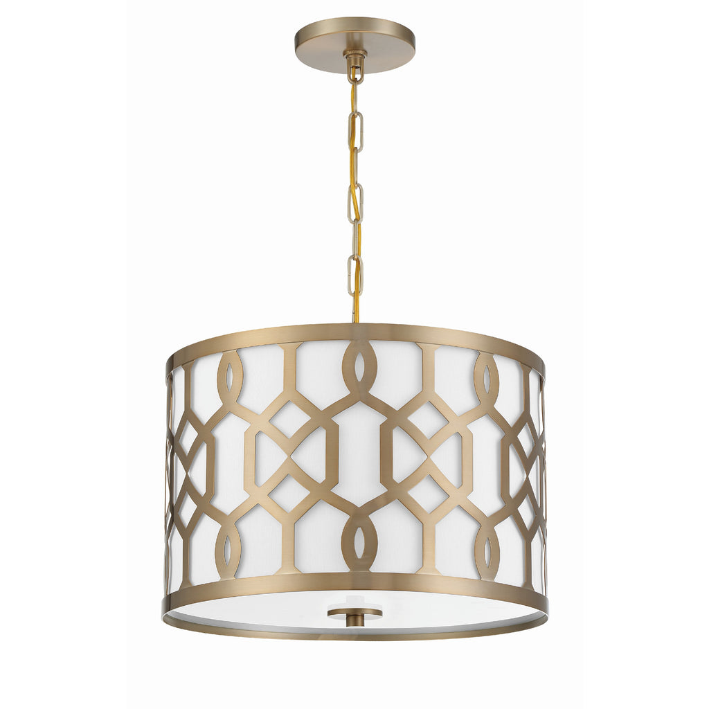 Crystorama Jennings 18.25'' Pendant in Aged Brass - Additional View