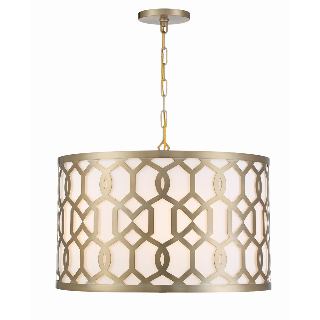 Crystorama Jennings 24.25'' Pendant in Aged Brass - Additional View
