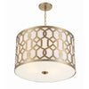 Crystorama Jennings 24.25'' Pendant in Aged Brass - Additional View