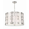 Crystorama Jennings 24.25'' Pendant in Polished Nickel - Front View