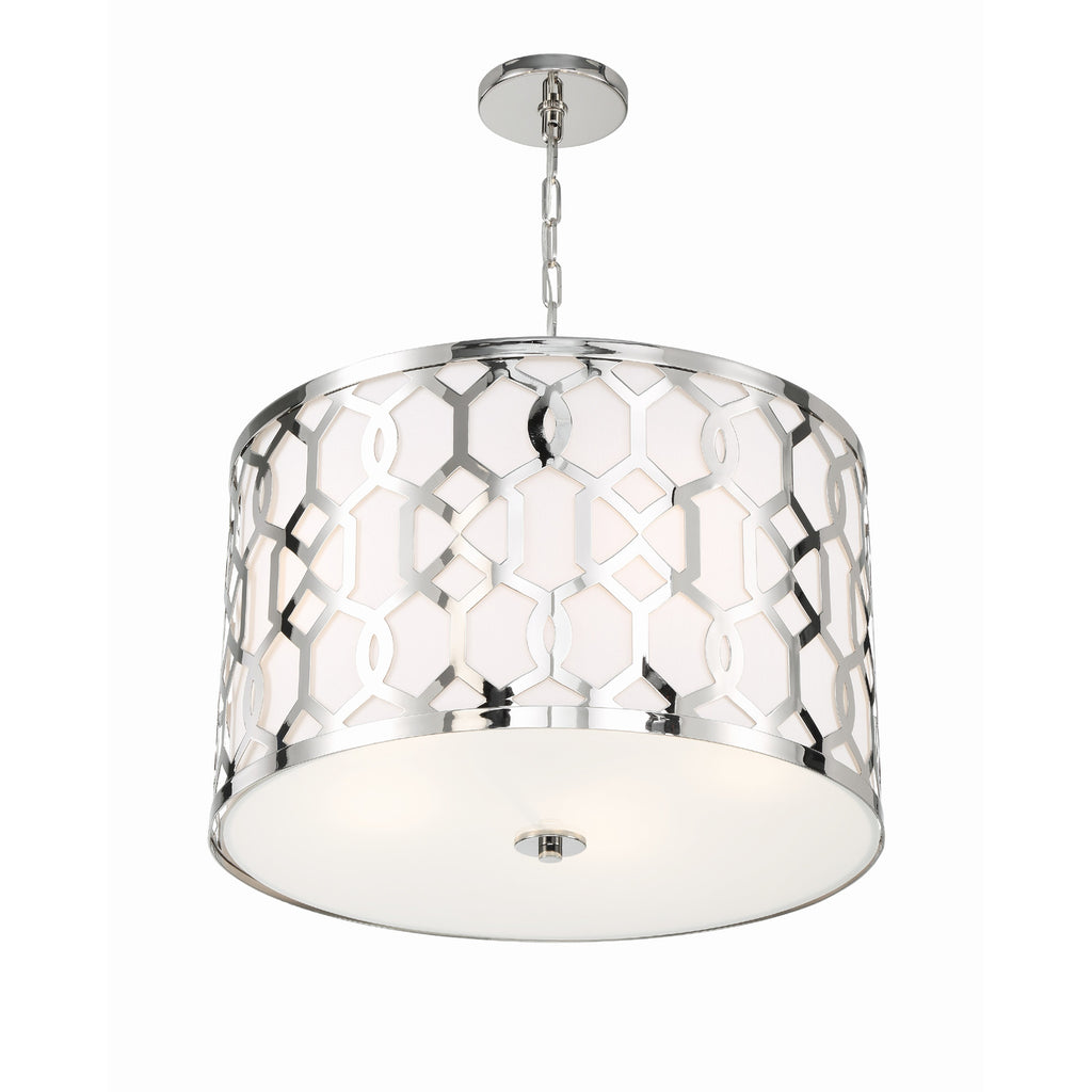 Crystorama Jennings 24.25'' Pendant in Polished Nickel - Additional View