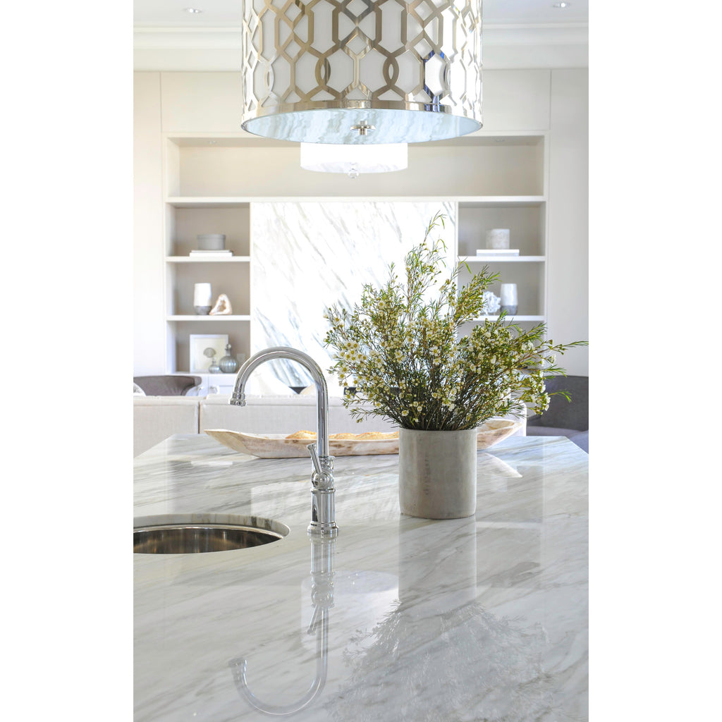 Crystorama Jennings 24.25'' Pendant in Polished Nickel - Lifestyle View