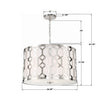 2266-PN Jennings 24.25'' Pendant | Dimensions Image