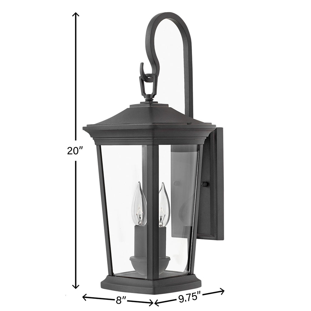 2364MB-LL Bromley 2 Light Transitional Outdoor Wall Mount | Alternate Image