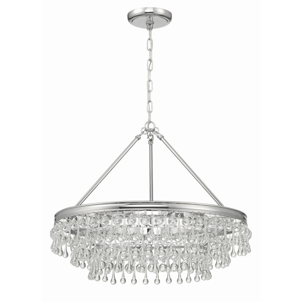 Crystorama Calypso 25'' Chandelier in Polished Chrome - Additional View