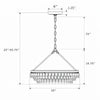 Crystorama Calypso 25'' Chandelier - Product Dimensions