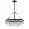 Crystorama Calypso 25'' Chandelier in Matte Black - Additional View