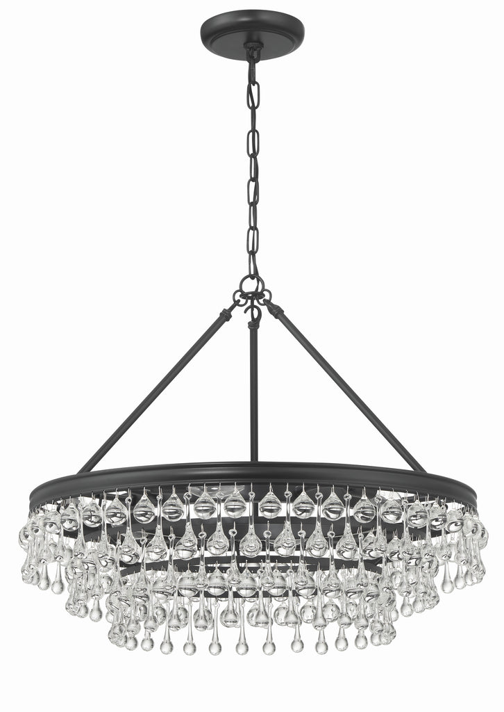 237-MK Calypso 6 Light Chandelier | Alternate Image