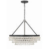 Crystorama Calypso 25'' Chandelier in Matte Black - Additional View