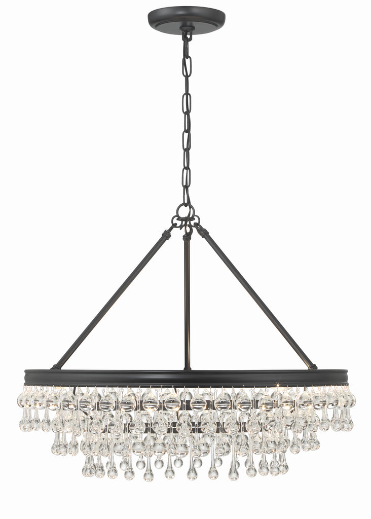 237-MK Calypso 6 Light Chandelier | Alternate Image