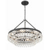 Crystorama Calypso 25'' Chandelier in Matte Black - Additional View