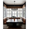 Crystorama Calypso 25'' Chandelier in Matte Black - Lifestyle View