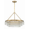 Crystorama Calypso 25'' Chandelier in Vibrant Gold - Additional View