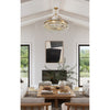 Crystorama Calypso 25'' Chandelier in Vibrant Gold - Lifestyle View