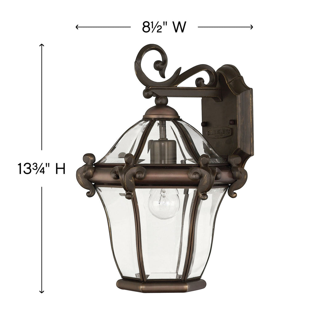 2440CB San Clemente 1 Light Traditional Outdoor Wall Mount | Alternate Image