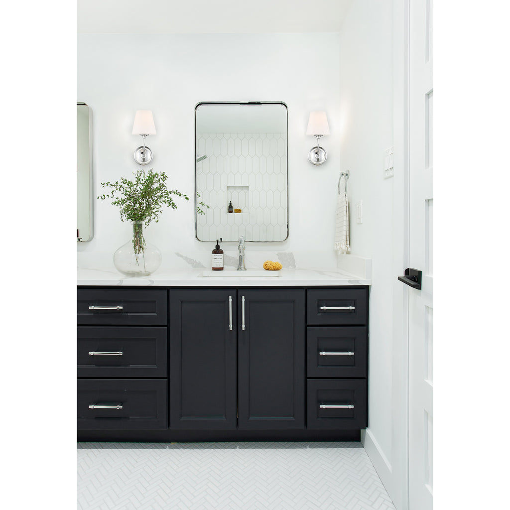 Crystorama Sylvan 6'' Sconce in Polished Chrome - Lifestyle View