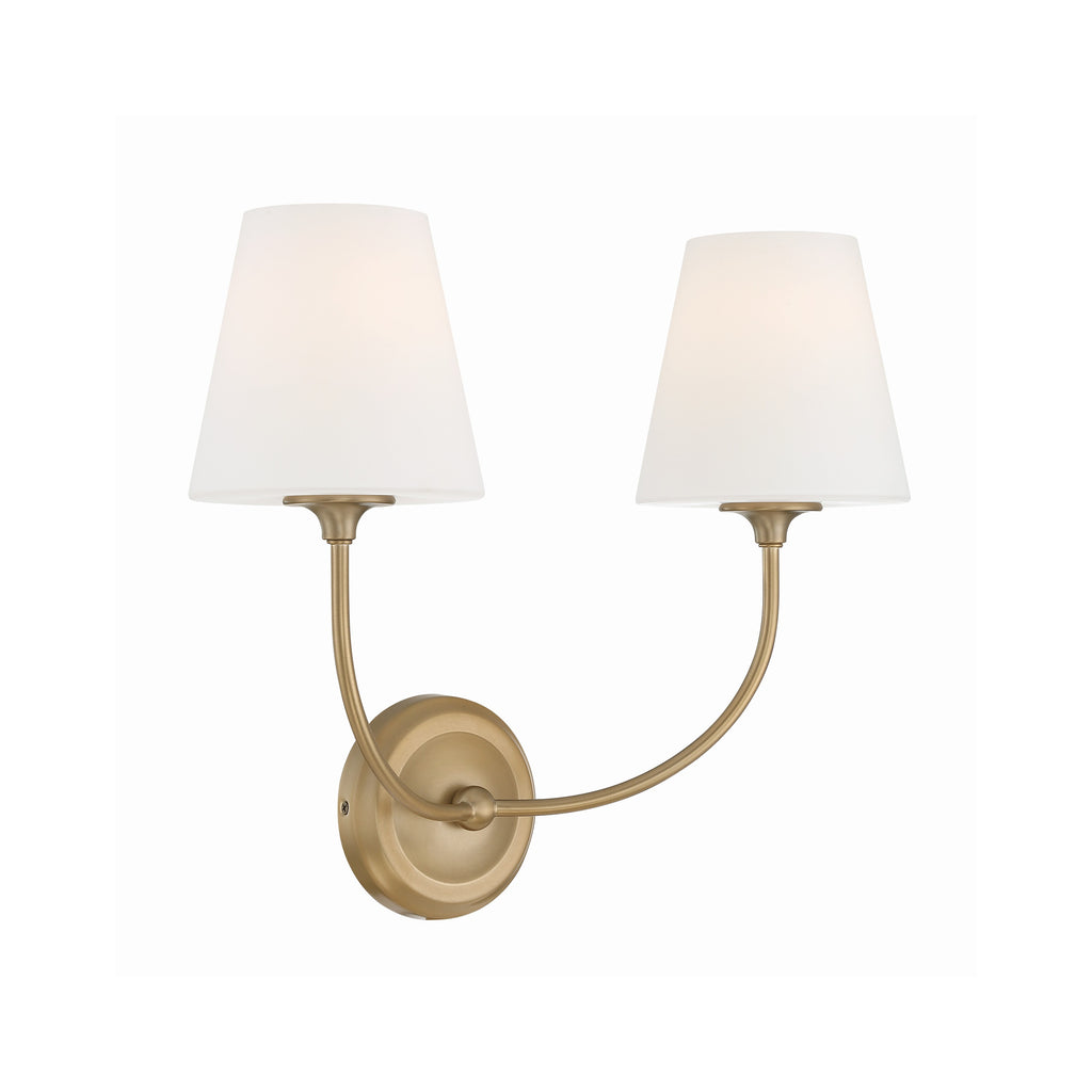 Crystorama Sylvan 17'' Sconce in Vibrant Gold - Additional View