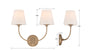 2442-OP-VG Libby Langdon Sylvan 2 Light Sconce | Dimensions Image