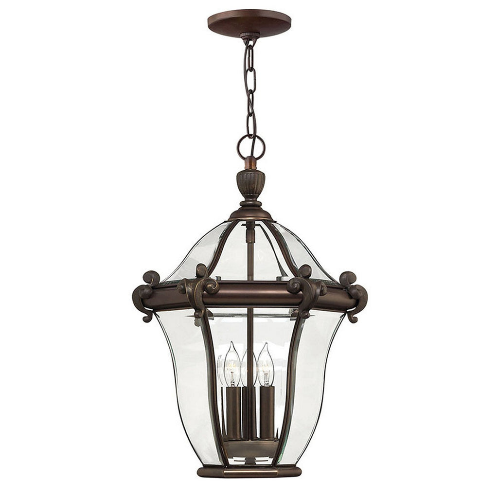 2442CB San Clemente 3 Light Traditional Outdoor Chandelier Main Image