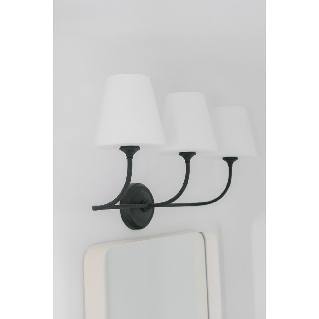 Crystorama Sylvan 23.25'' Bathroom Vanity in Black Forged - Lifestyle View