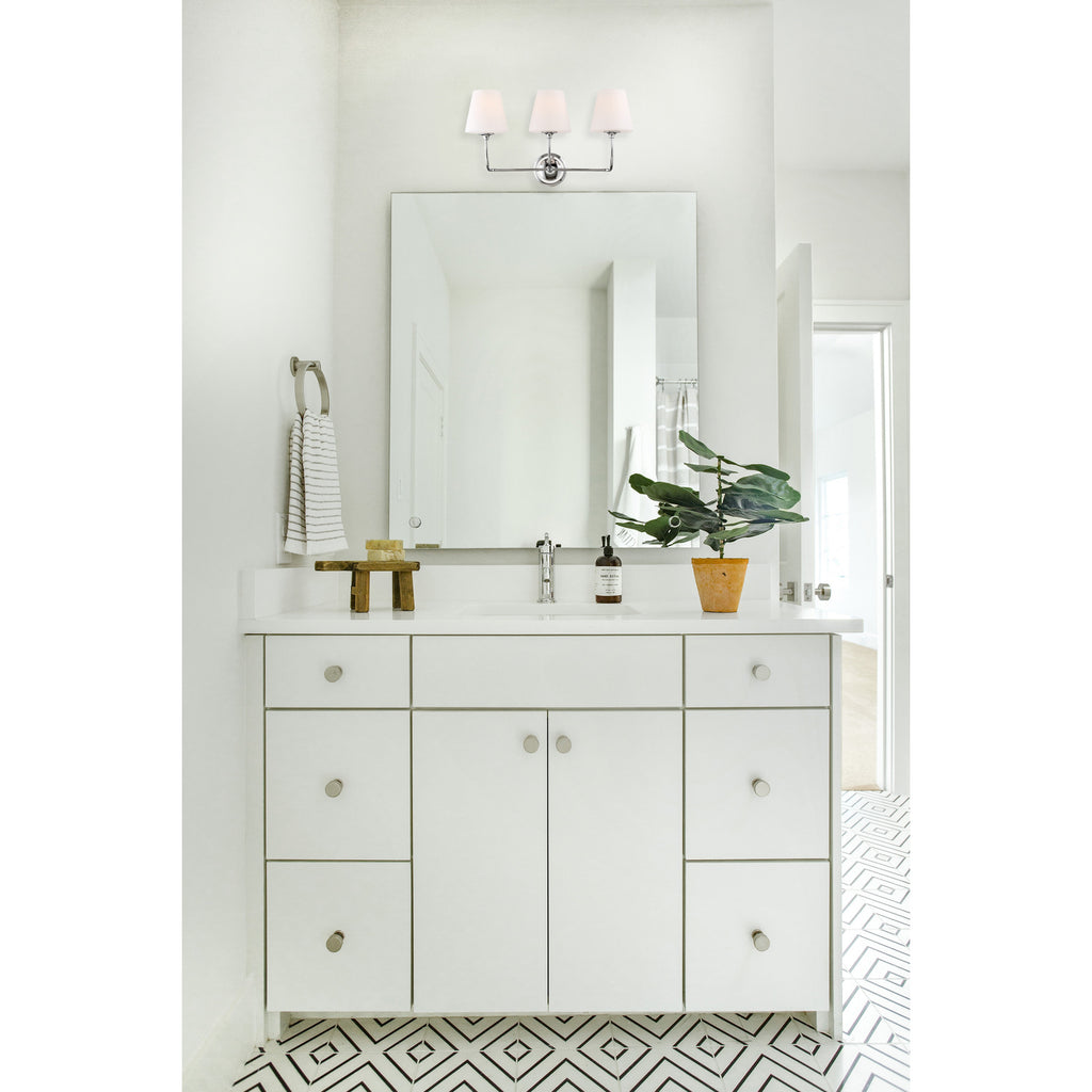Crystorama Sylvan 23.25'' Bathroom Vanity in Polished Chrome - Lifestyle View