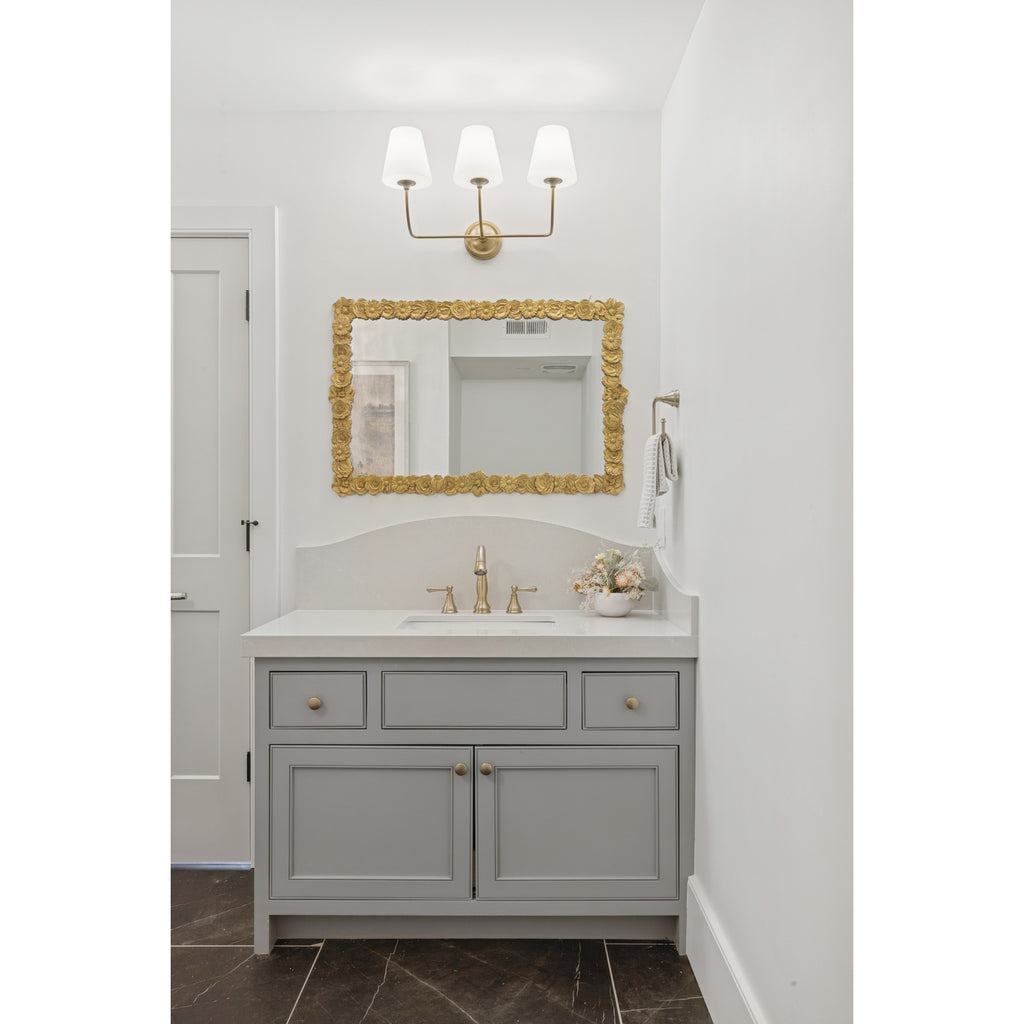 Crystorama Sylvan 23.25'' Bathroom Vanity in Vibrant Gold - Lifestyle View