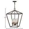 2567MB-LV Alford Place 4 Light Transitional Outdoor Chandelier | Alternate Image