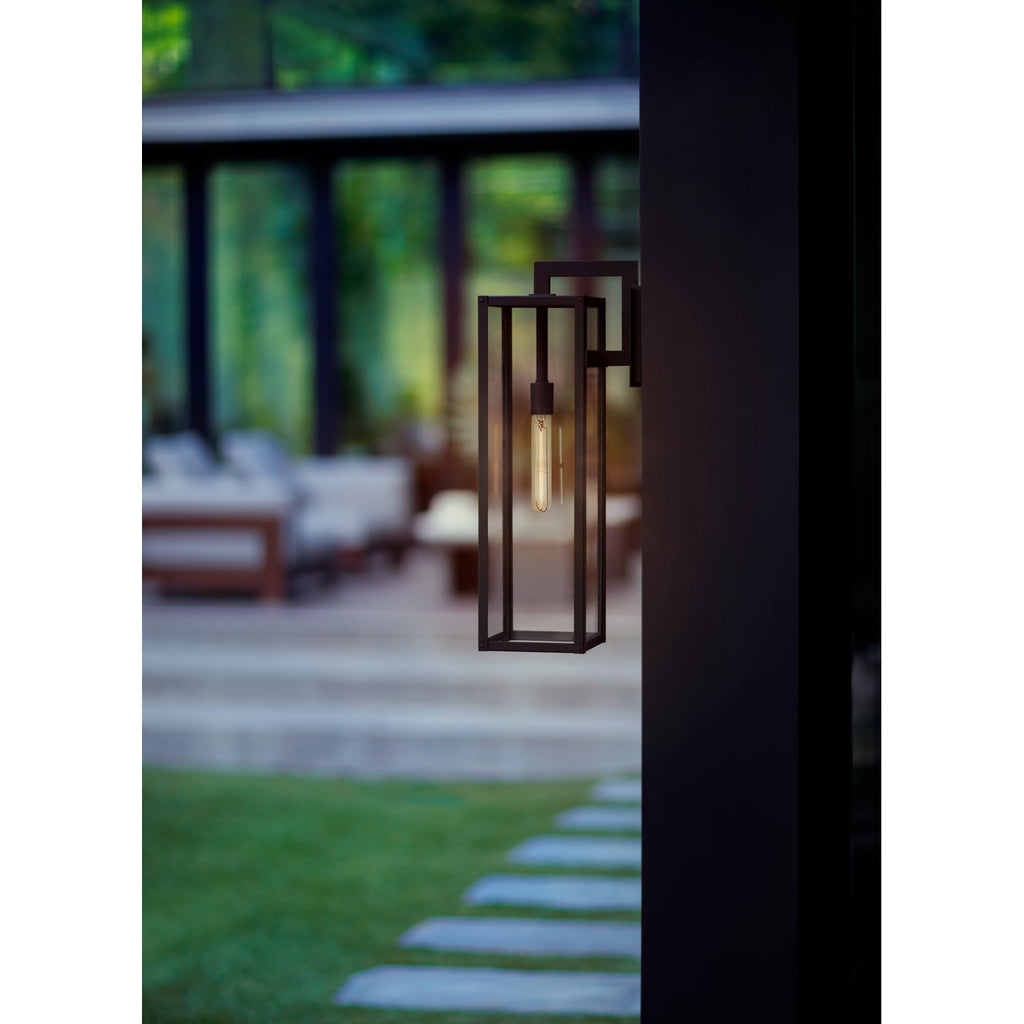 2595BK-LL Max 1 Light Industrial Outdoor Wall Mount | Lifestyle Image