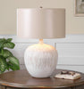 Boho Textured Ceramic Table Lamp | Aged Ivory Lightin - Alternate Image