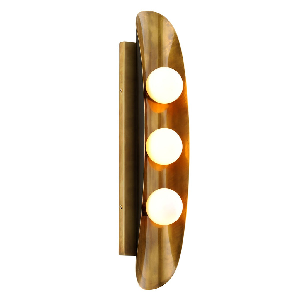 271-13-VB/BBR Hopper 3 Light Sconce Main Image