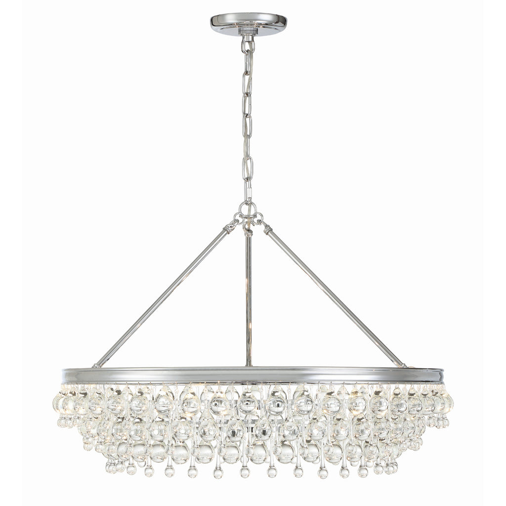 Crystorama Calypso 30'' Chandelier in Polished Chrome - Additional View