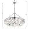 275-CH Calypso 6 Light Chandelier | Dimensions Image