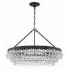 Crystorama Calypso 30'' Chandelier in Matte Black - Additional View